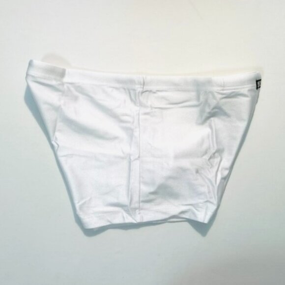 Neptio -Size "Large"  Rio Midcut Swim Trunks - White- Square Cut - Picture 8 of 13